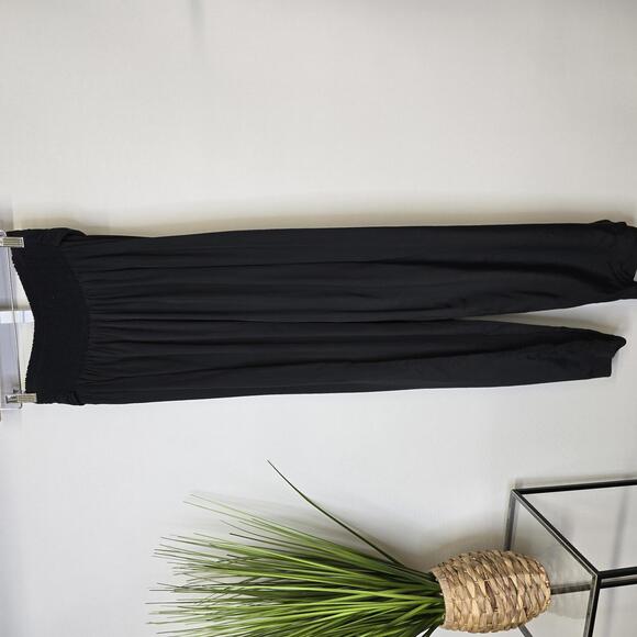 Vintage Black High Waist Wide Leg Pants Medium - Picture 3 of 5